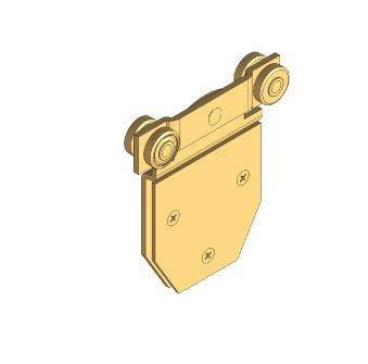 Wózek 4-kołowy NIKO 23.R40, ocynk