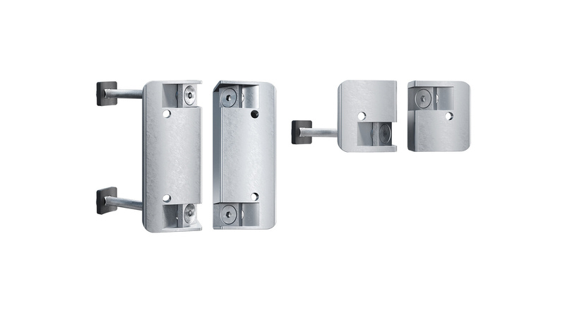 Uchwyt montażowy dla samozamykacza Locinox TIGER na profilach okrągłych