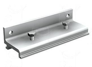 Ścienny łącznik szyny MANTION 10063M, aluminium