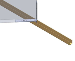 Dolna szyna prowadząca NIKO 32.000, ocynk