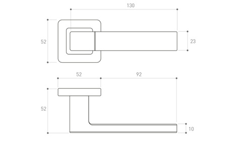 Klamka drzwiowa Metal-Bud TREND