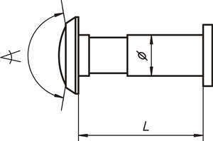 Wizjer drzwiowy YETI JY2