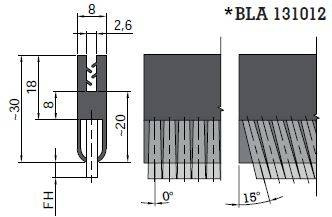 Uszczelka szczotkowa MINK BLA131012
