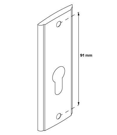 Szyld górny do klamek Metal-Bud MIRO