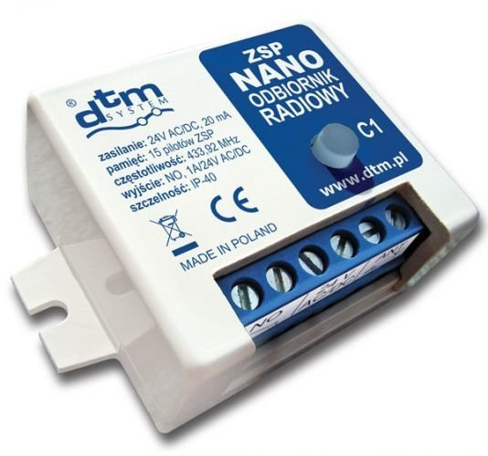 Odbiornik 1-kanałowy DTM NANO