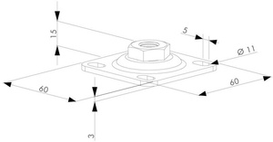 Płyta do muru Locinox 1005WP, ocynk