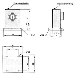 Trzymacz elektromagnetyczny EM-700N podłogowy