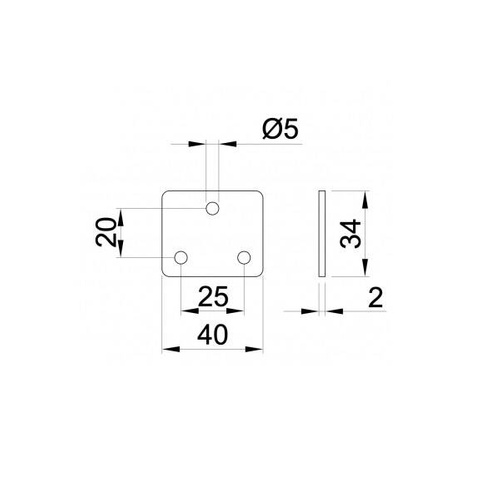 Płytka dociskowa P330PL do wózków 330/PL