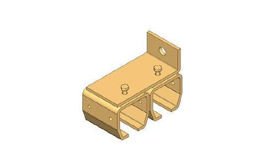 Podwójny uchwyt ścienny szyny NIKO 24.B31, ocynk