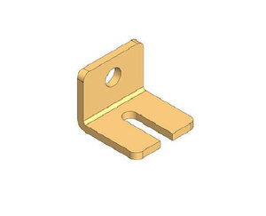 Regulowany uchwyt ścienny do szyny NIKO 21.B05, ocynk