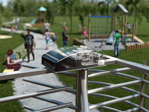 Elektromechaniczny modułowy mechanizm bramy obrotowej Locinox TURNITEC