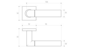 Klamka drzwiowa Metal-Bud BOLD