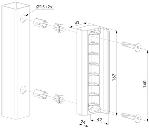 Poliamidowy zaczep ogrodowy Locinox SMKLQF