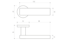 Klamka drzwiowa Metal-Bud AGAT