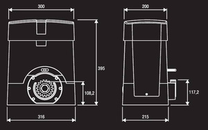 Napęd do bram przesuwnych BENINCA BULL20 HE