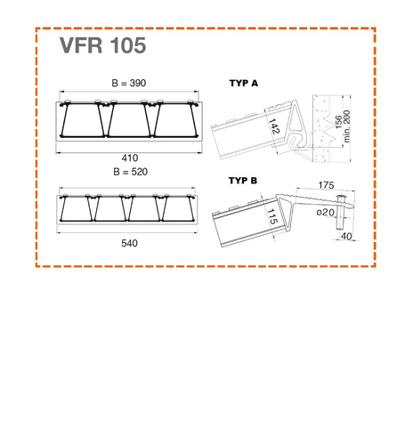 Ciężka rampa najazdowa do pojazdów budowlanych ALTEC VFR 105 (105.00.303)