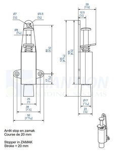 Przytrzymywacz drzwiowy MANTION 1312N