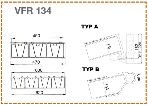 Ciężka rampa najazdowa do pojazdów budowlanych ALTEC VFR 134 (134.00.002)