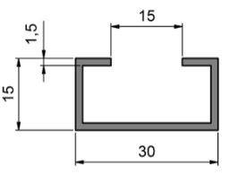 Szyna ceownikowa MINK C-S4000, ocynk