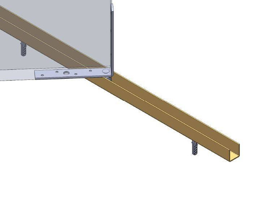 Dolna szyna prowadząca NIKO 32.002, ocynk