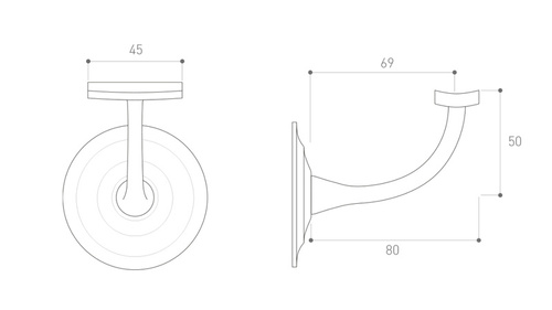 Wspornik poręczy Metal-Bud