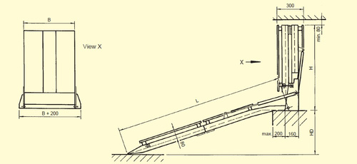 Stała, składana rampa najazdowa ALTEC RLK (084.00.015)