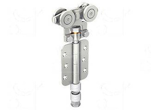 Wózek 4-kołowy z zawiasem MANTION 0352, ocynk