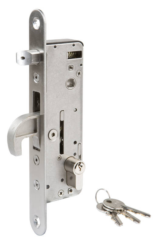 Zamek wpuszczany Locinox H-METAL - odległość czoła zamka do osi wkładki 35 mm