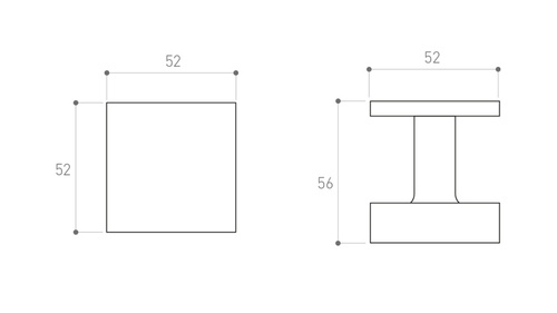 Gałka drzwiowa Metal-Bud Q SLIM