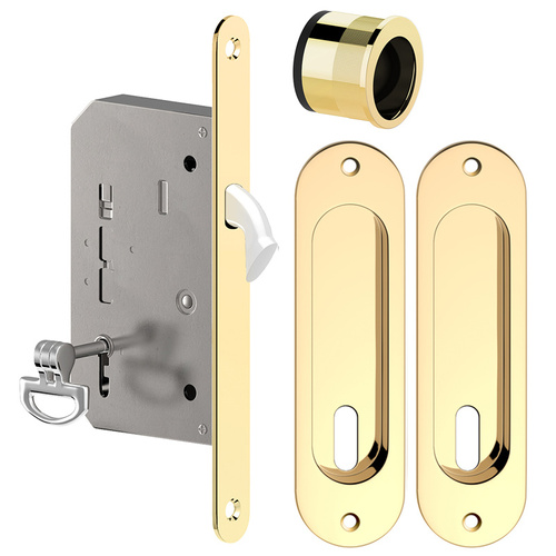 Zamek wpuszczany hakowy Metal-Bud, owalny