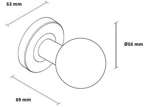 Gałka drzwiowa nierdzewna Metal-Bud