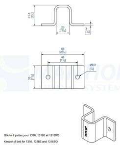 Gniazdo mocujące MANTION 1316GP