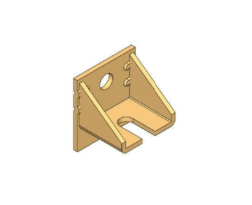 Regulowany uchwyt ścienny do szyny NIKO 25.B05, ocynk