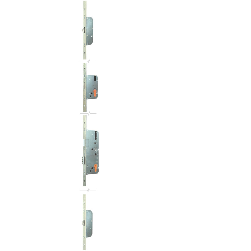 Zamek listwowy LOB ZDL 72/55, biały ocynk