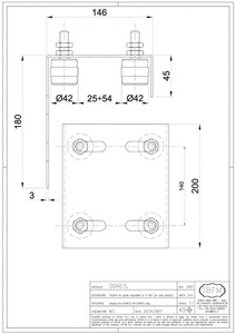 4-rolkowy regulowany prowadnik górny IBFM, typ 467/L