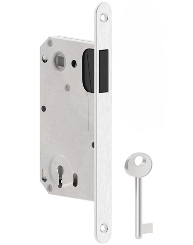 Zamek wpuszczany magnetyczny METAL-BUD 90/50, typ portugalski