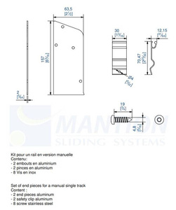 Komplet zaślepek do maskownicy MANTION 11166