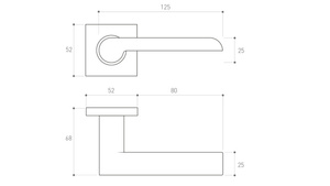 Klamka drzwiowa Metal-Bud PANDORA