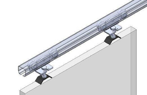 Płytka montażowa do skrzydeł metalowych  NIKO 23.F05, stal czarna