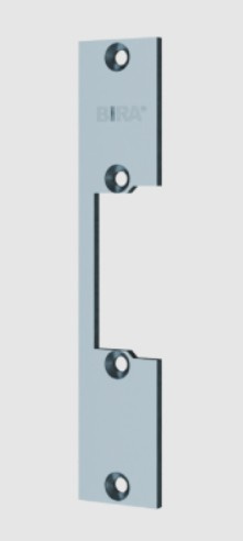 Blacha płaska otwarta do elektrozaczepów BIRA OK-P2, ocynkowana