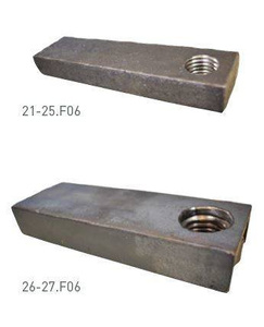 Płytka montażowa do skrzydeł metalowych NIKO 24.F06, stal czarna