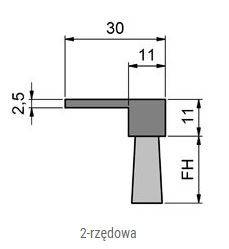 Elastyczna uszczelka szczotkowa MINK FBL6051