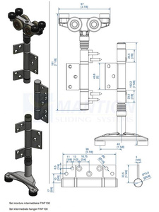 Zestaw środkowego wózka jezdnego MANTION GH10430IH