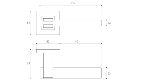Klamka drzwiowa Metal-Bud STEREO