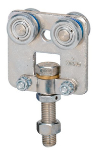 Wózek 4-kołowy z obrotową śrubą NIKO 54.R51, stal nierdzewna AISI 304