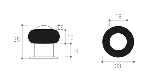 Odbój do drzwi Metal-Bud, klasyczny