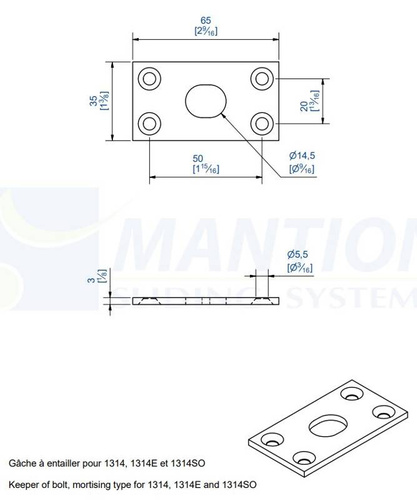 Gniazdo mocujące MANTION 1314GE