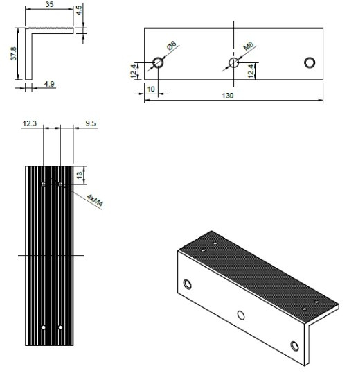 Element montażowy ZL BIRA Hartte MG180ZL - detale mocowania