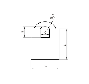 Kłódka zasuwkowa dwuzaczepowa LOB GRANIT 2 XT (KWG620)