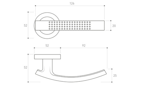 Klamka drzwiowa Metal-Bud ASTRA